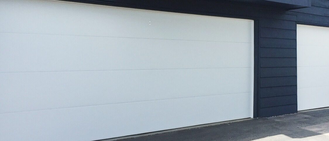New flush contemporary garage doors