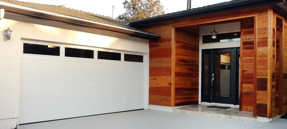 before and after garage door service
